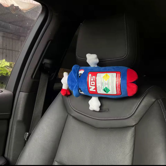 NOS Nitrous Plush Toys Pillow Stuffed Soft Turbo Cushion Backrest & Seat Neck