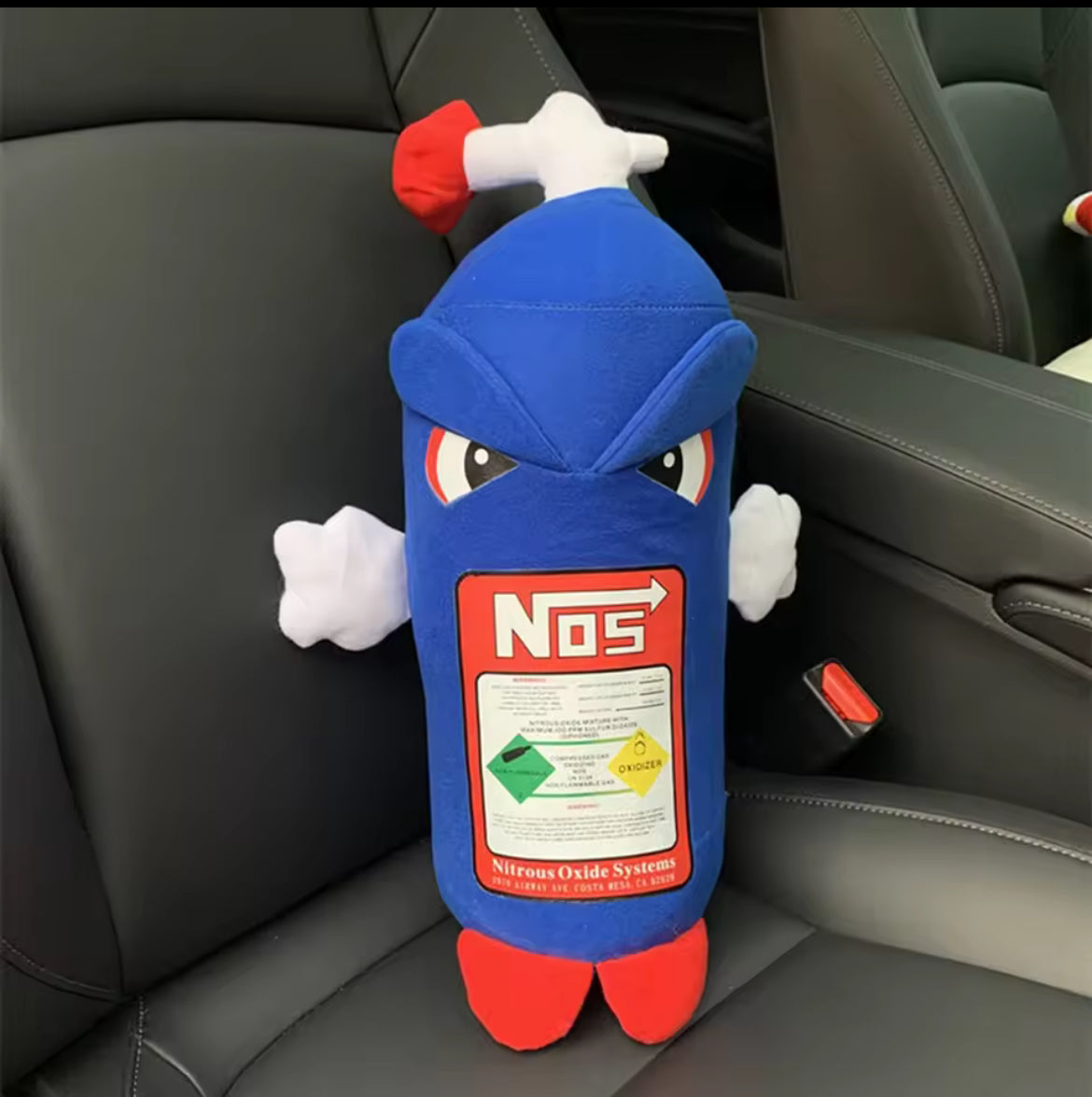 NOS Nitrous Plush Toys Pillow Stuffed Soft Turbo Cushion Backrest & Seat Neck