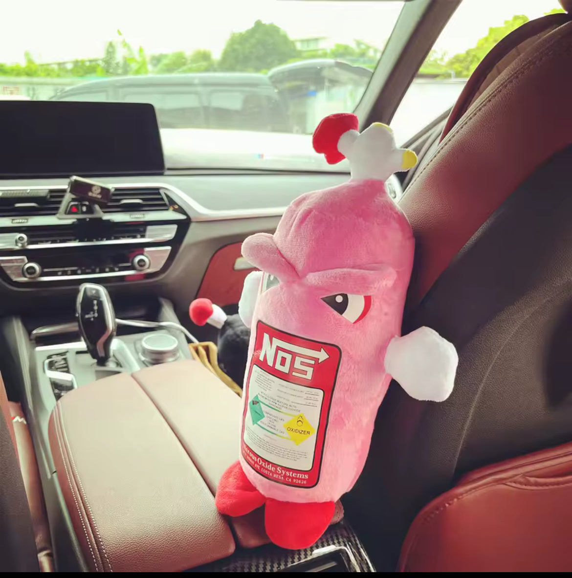 NOS Nitrous Plush Toys Pillow Stuffed Soft Turbo Cushion Backrest & Seat Neck