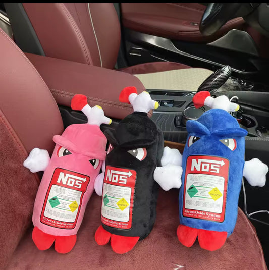 NOS Nitrous Plush Toys Pillow Stuffed Soft Turbo Cushion Backrest & Seat Neck