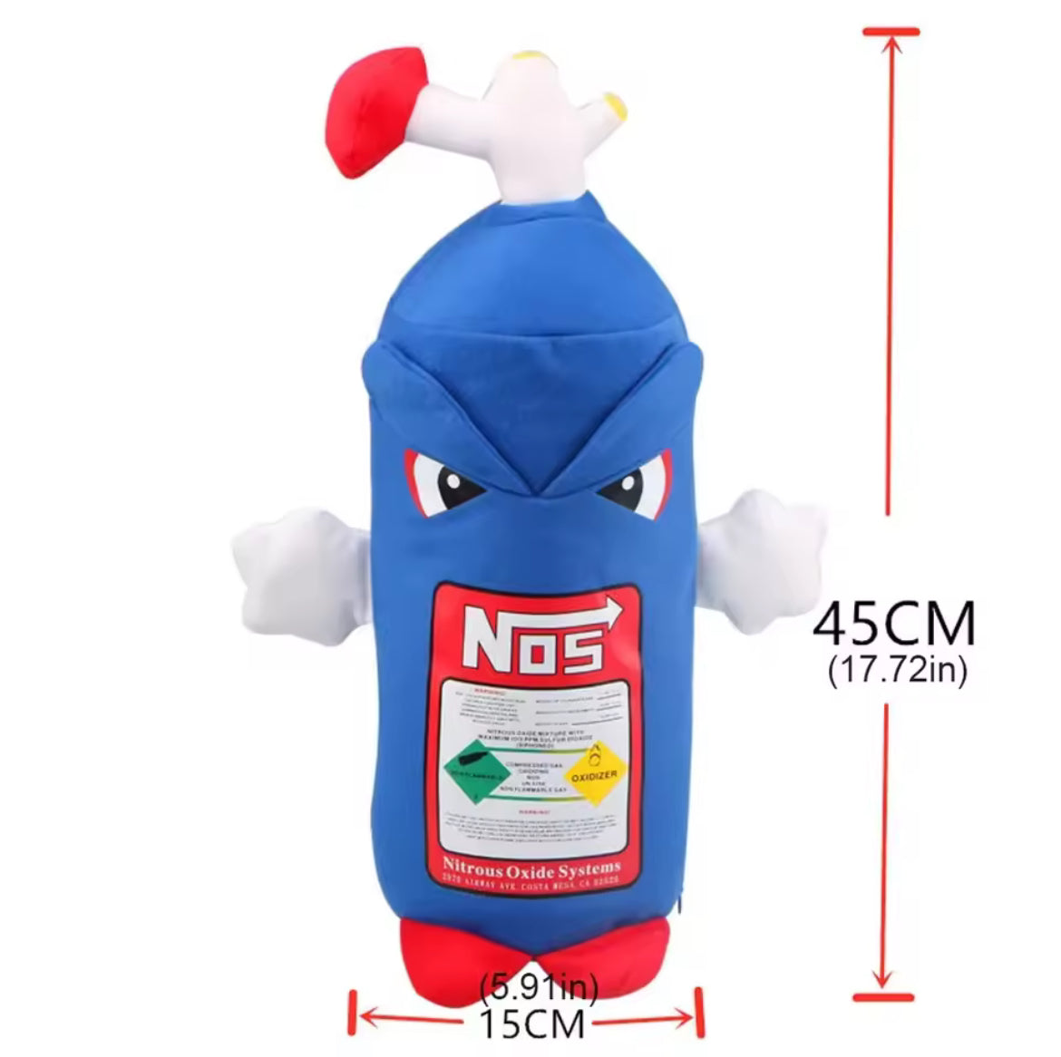 NOS Nitrous Plush Toys Pillow Stuffed Soft Turbo Cushion Backrest & Seat Neck